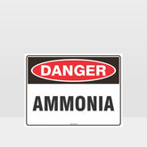 Custom Metal Sign,Danger Ammonia Sign